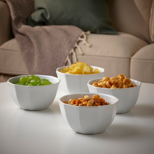 STRIMMIG - STRIMMIG Bowl, white, 15 cm