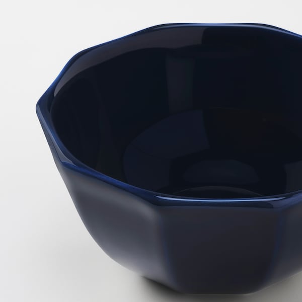 STRIMMIG - Bowl, stoneware blue, 15 cm