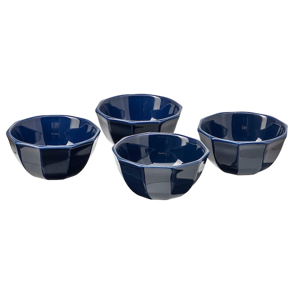 STRIMMIG - Bowl, stoneware blue, 15 cm