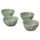 STRIMMIG bowl, stoneware pale grey-green, 15 cm, 4 pack