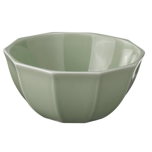 STRIMMIG bowl, stoneware pale grey-green, 15 cm