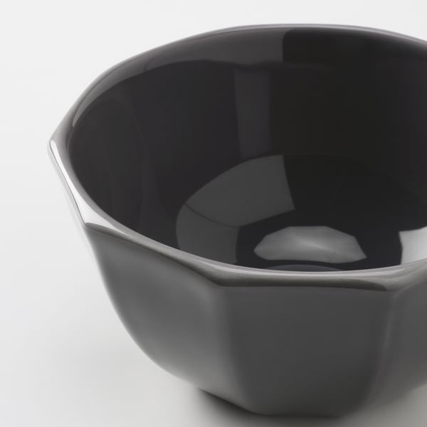 STRIMMIG - STRIMMIG Bowl, stoneware grey, 15 cm