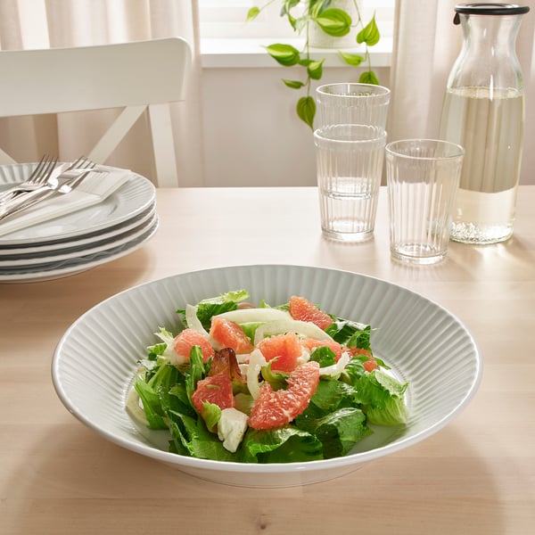 STRIMMIG - STRIMMIG Serving plate, white, 29 cm