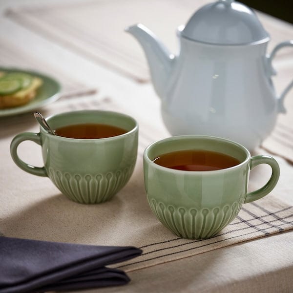 Ikea STRIMMIG - Mug, stoneware pale grey-green, 36 cl