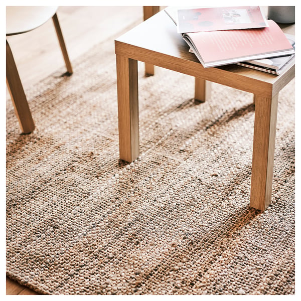 STRÖG rug, flatwoven, natural, 120x180 cm