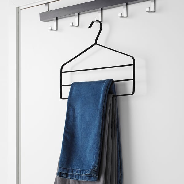 STRYKIS trouser hanger, black, 37 cm