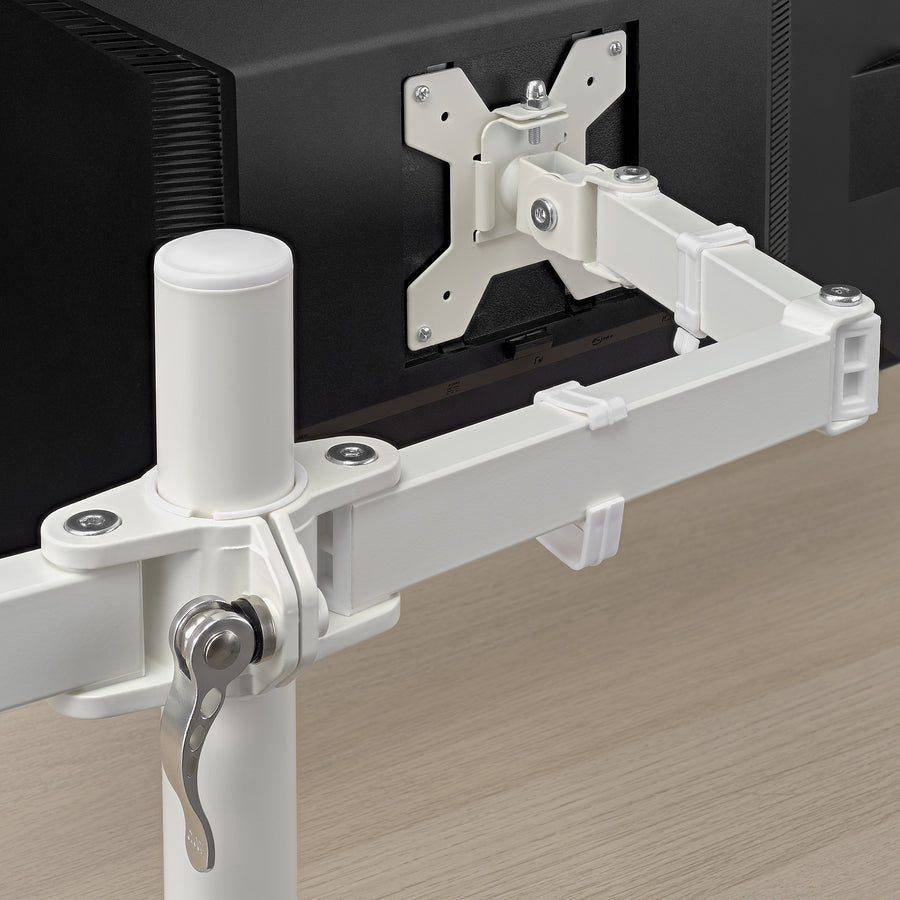 STUBBERGET bracket for 2 monitors, white