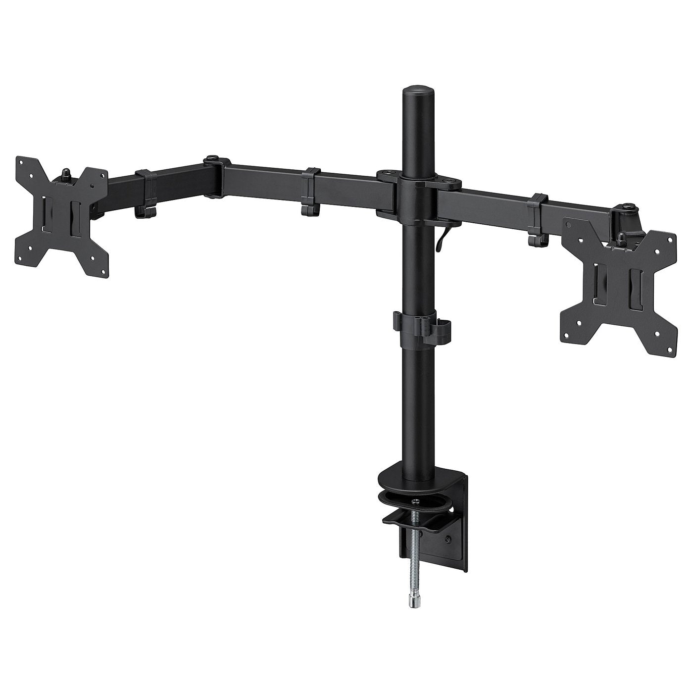 STUBBERGET bracket for 2 monitors, black