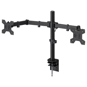 STUBBERGET bracket for 2 monitors, black