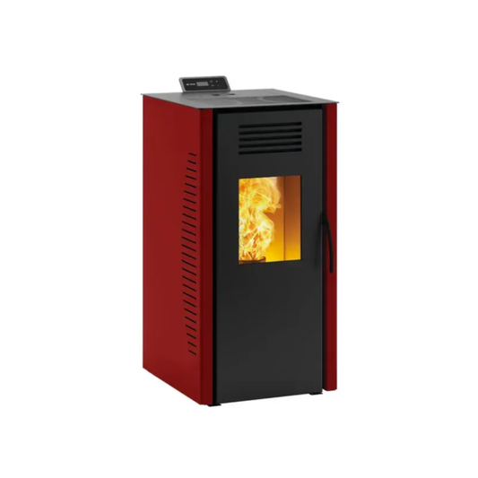 Burano 8 WiFi Plus pellet stove, red
