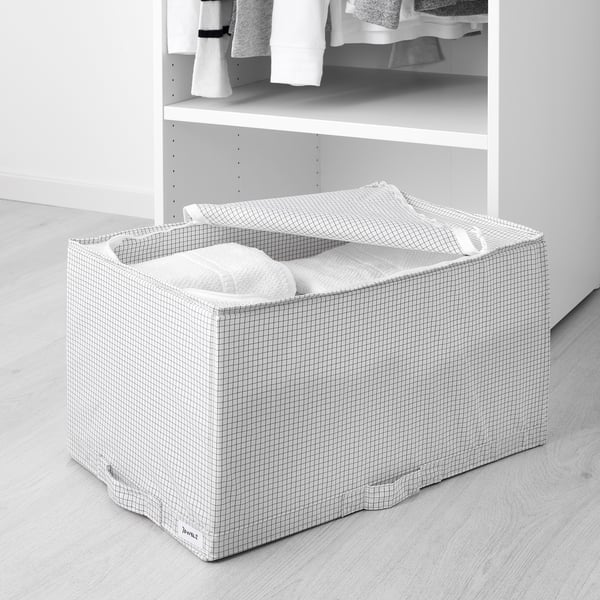 STUK storage case, white/grey, 34x51x28 cm