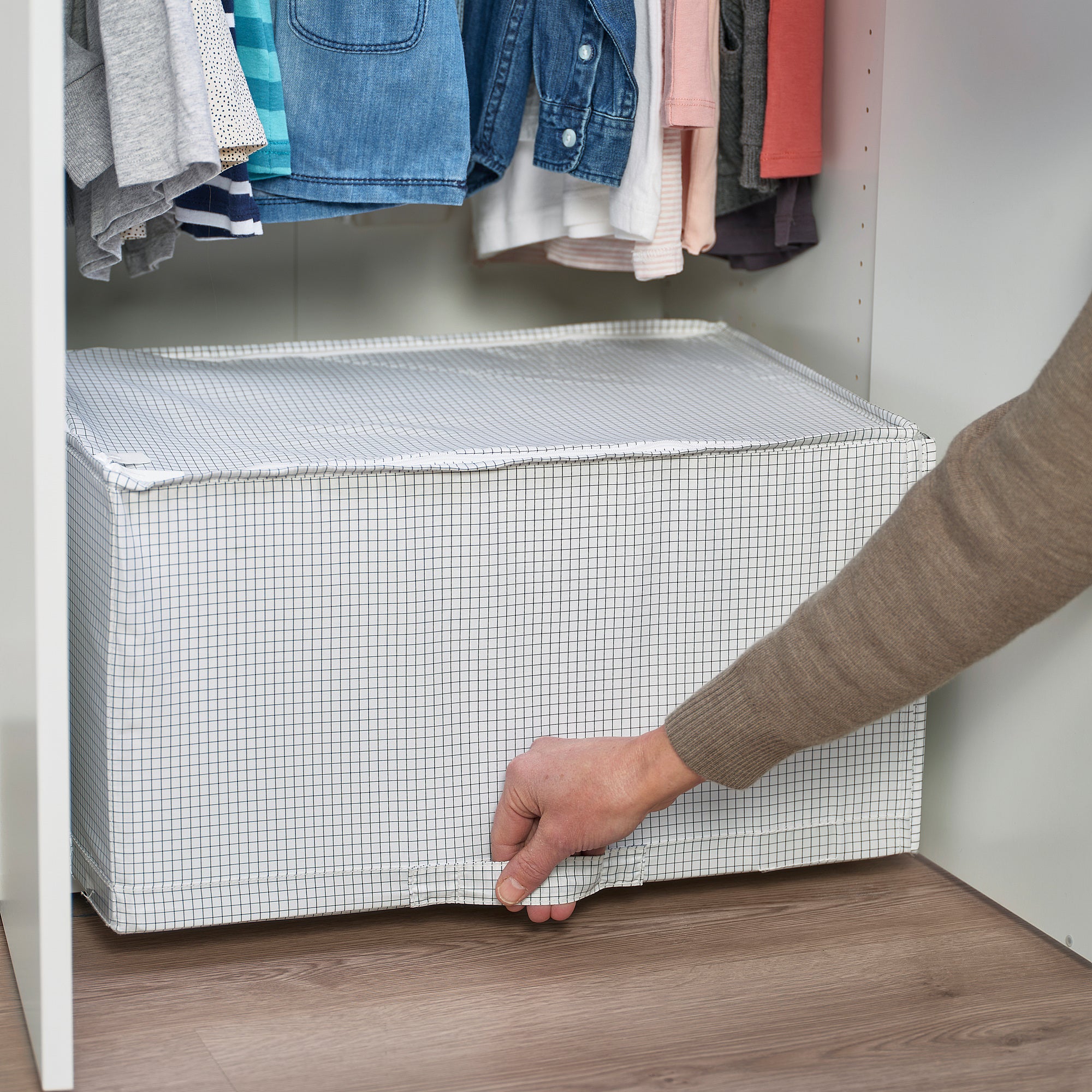 STUK storage case, white/black, 34x51x28 cm