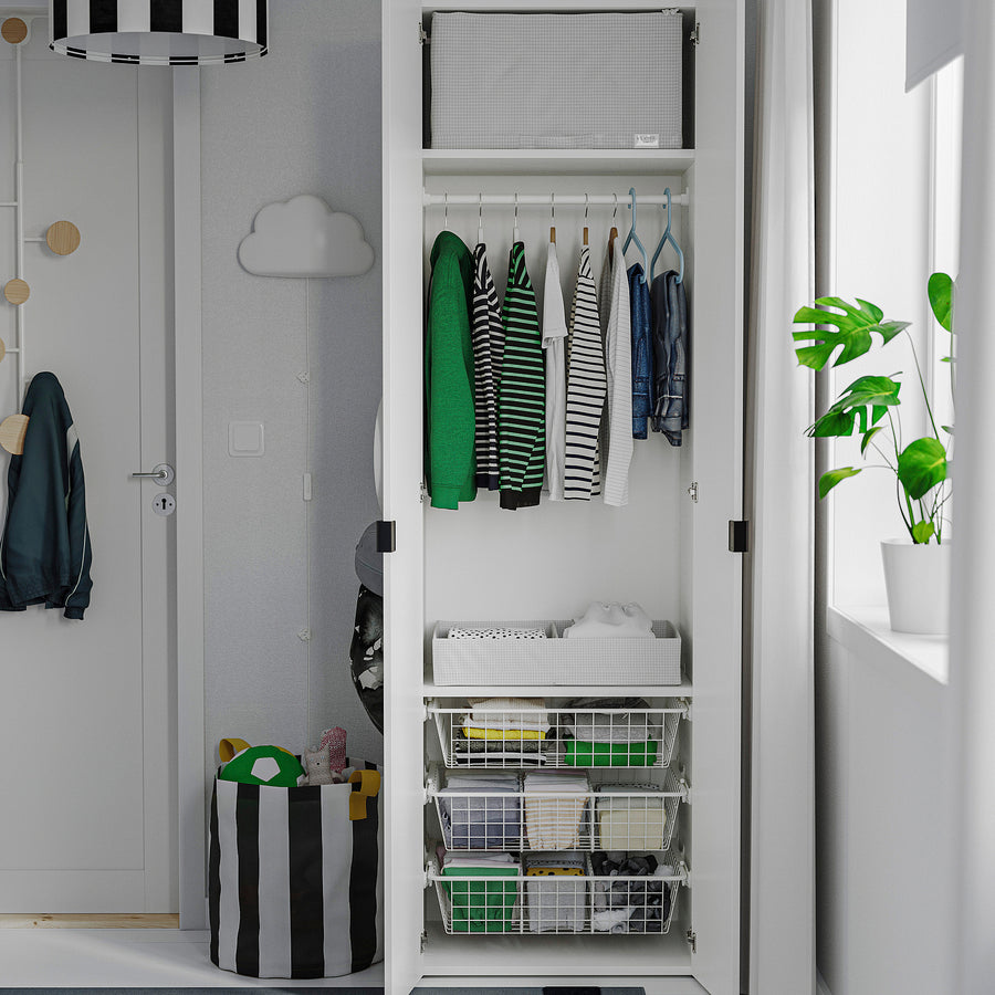 STUK storage case, white/black, 34x28x51 cm