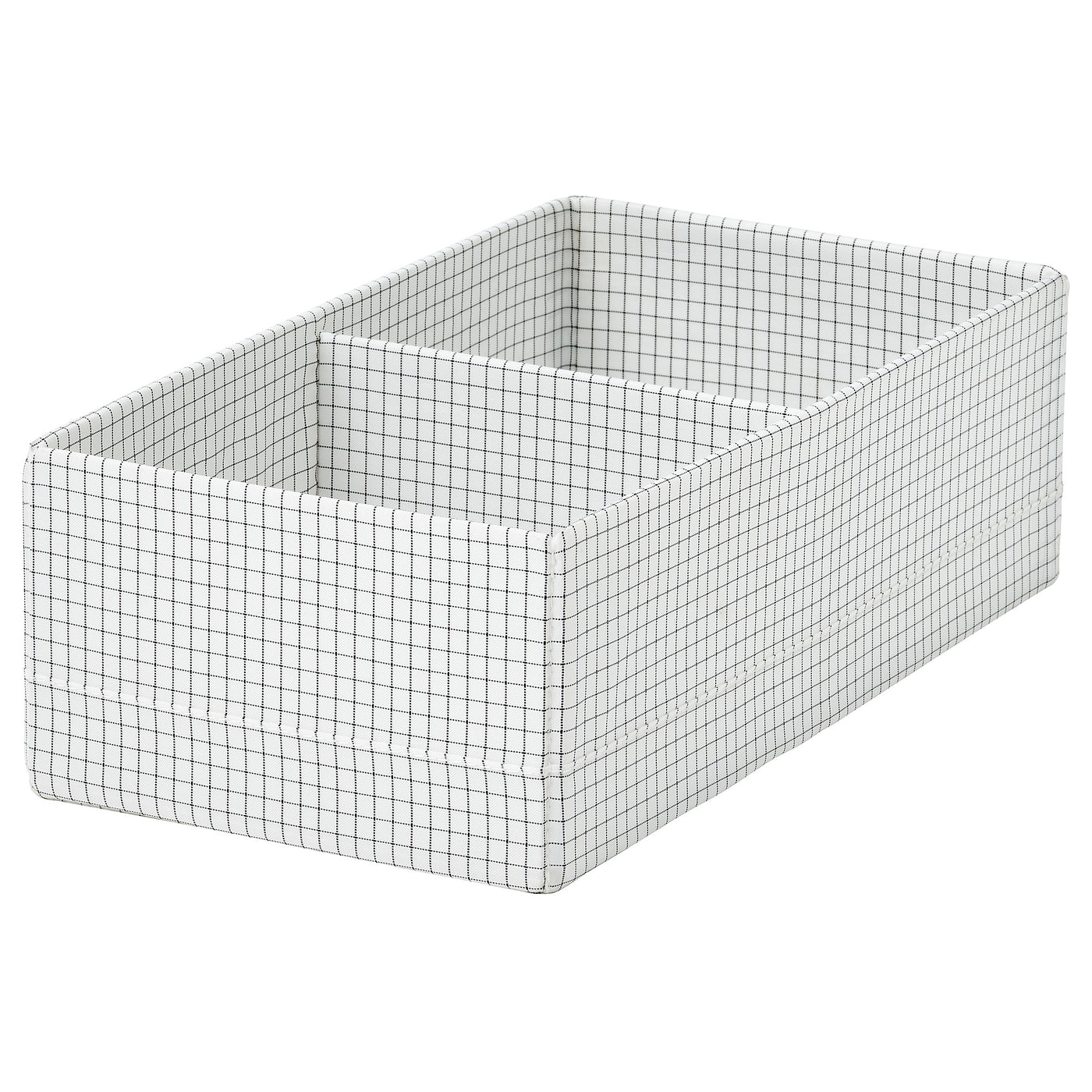 STUK box with compartments, white/black, 17x32x10 cm
