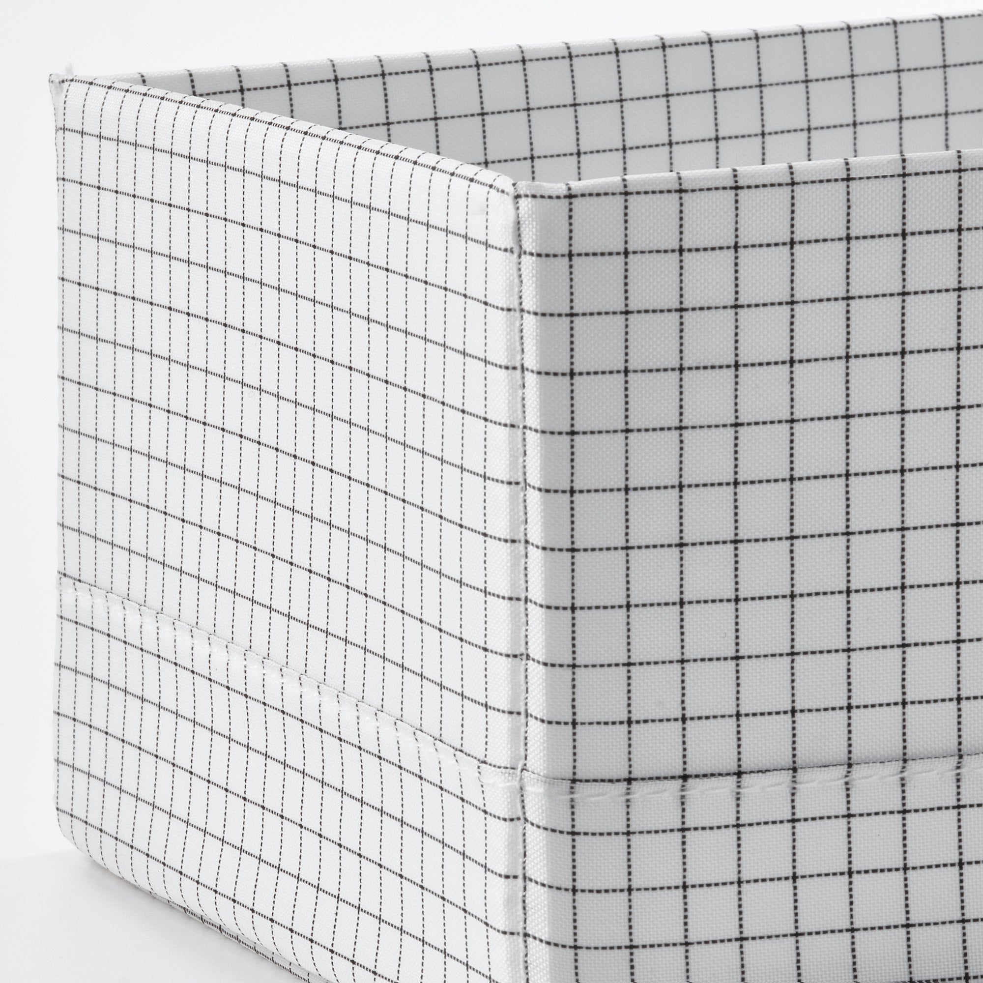 STUK box with compartments, white/black, 17x32x10 cm