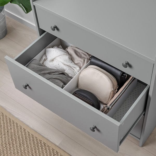 Ikea STUK - Box with compartments, white, 34x51x10 cm