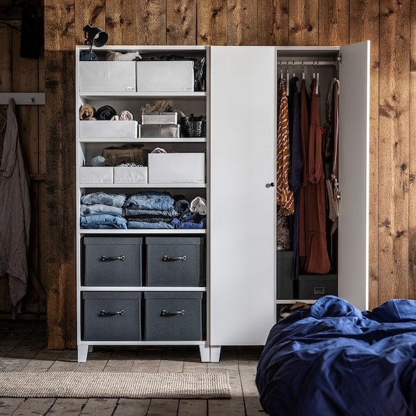 Ikea STUK - Box with compartments, white, 34x51x10 cm