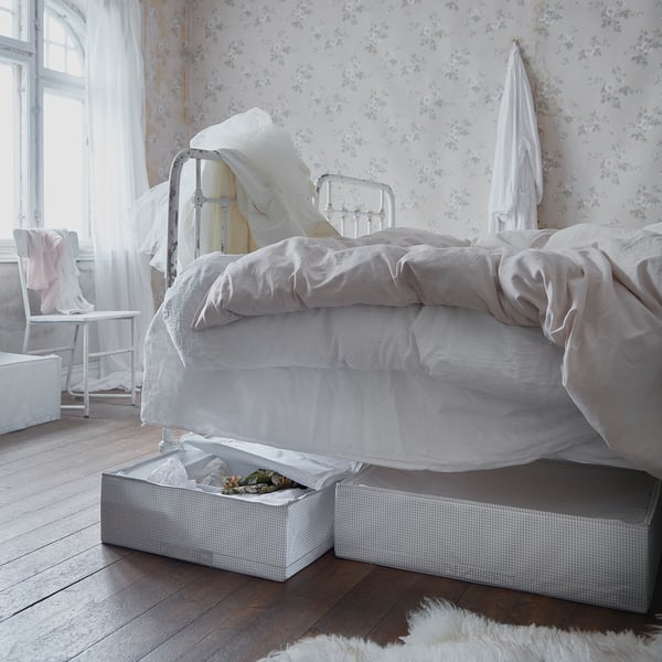 STUK storage case, white/grey, 71x51x18 cm