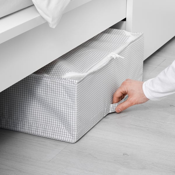 STUK - Storage case, white/grey, 55x51x18 cm