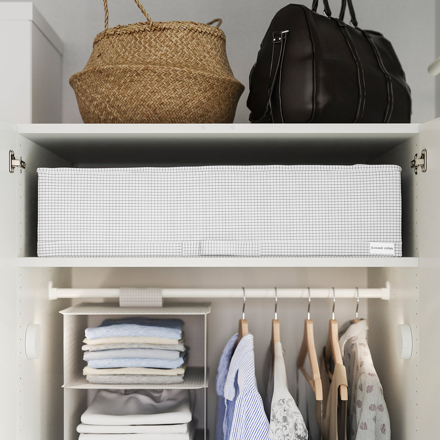 STUK storage case, white/black, 71x18x51 cm