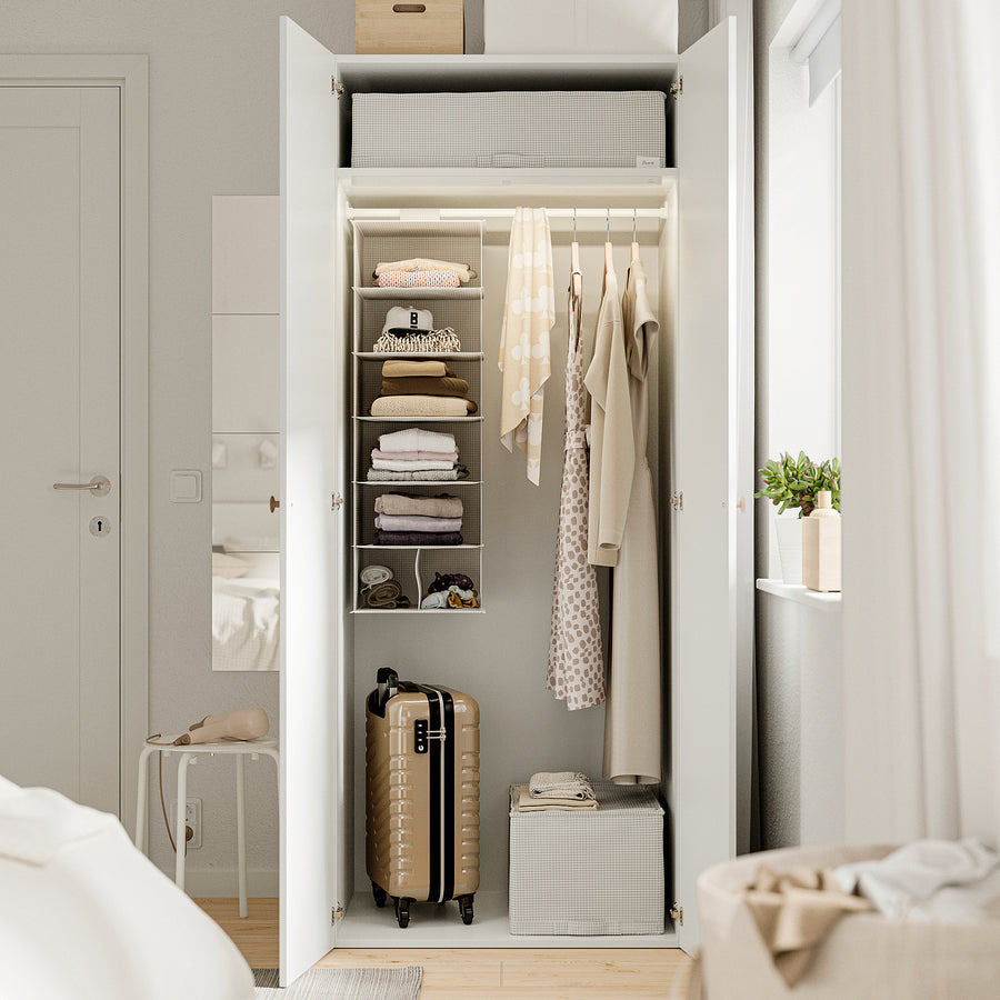 STUK storage case, white/black, 71x18x51 cm