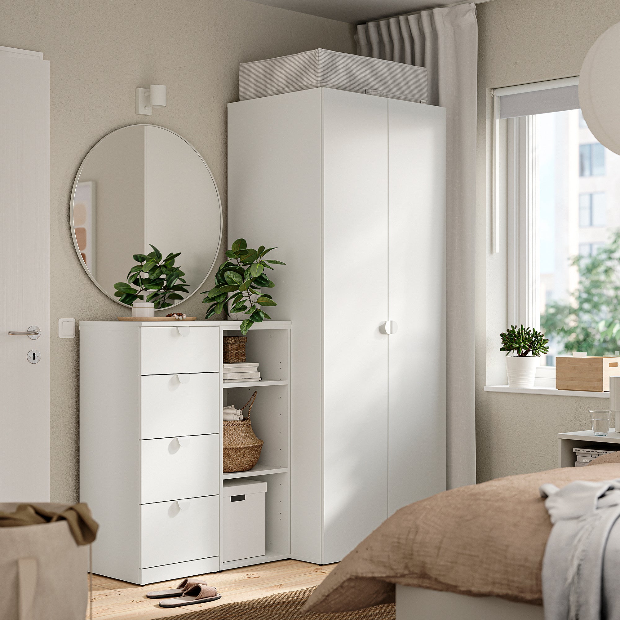 STUK storage case, white/black, 71x51x18 cm