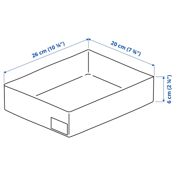 STUK organiser, white, 26x20x6 cm
