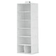 STUK hanging storage with 7 compartments, white/black, 30x90x30 cm