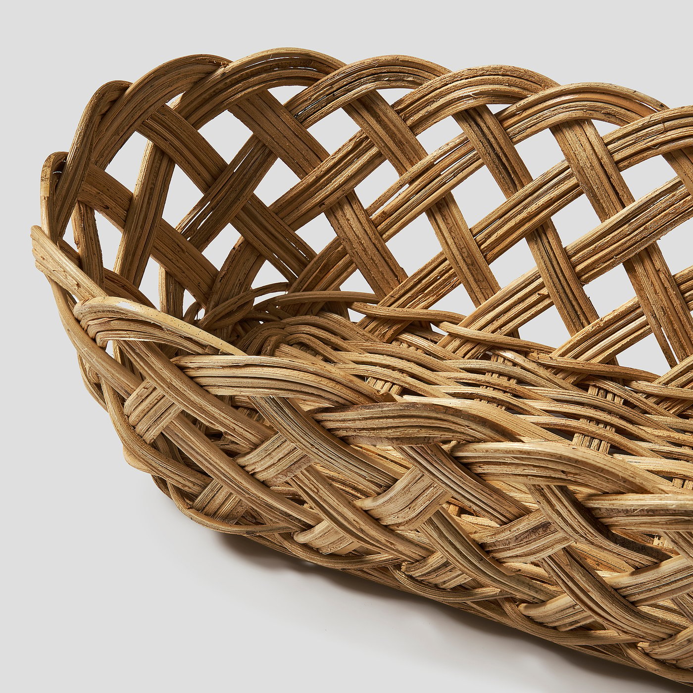 STYLTSNÄPPA bread basket, rattan, 55x16 cm