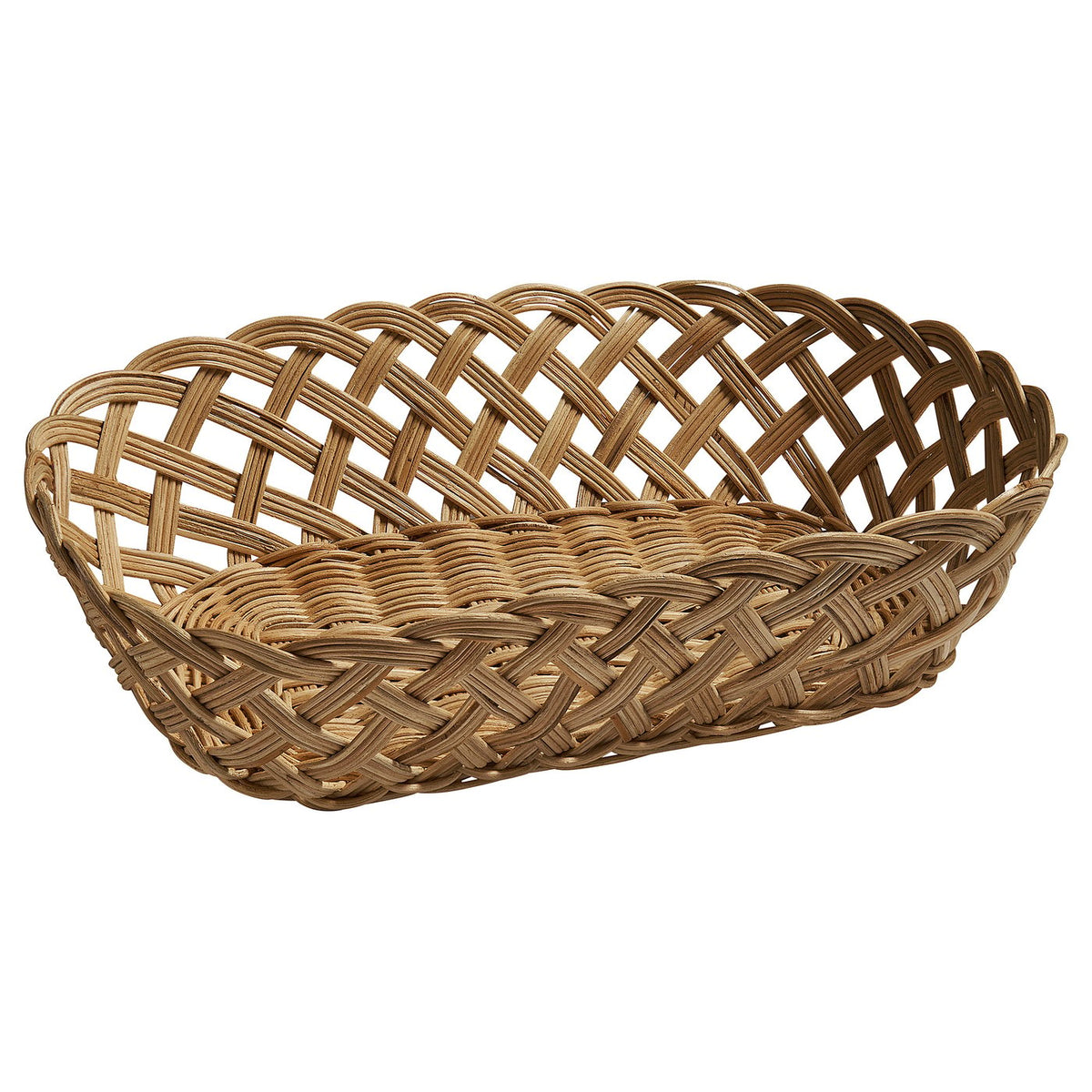 STYLTSNÄPPA bread basket, rattan, 36x24 cm