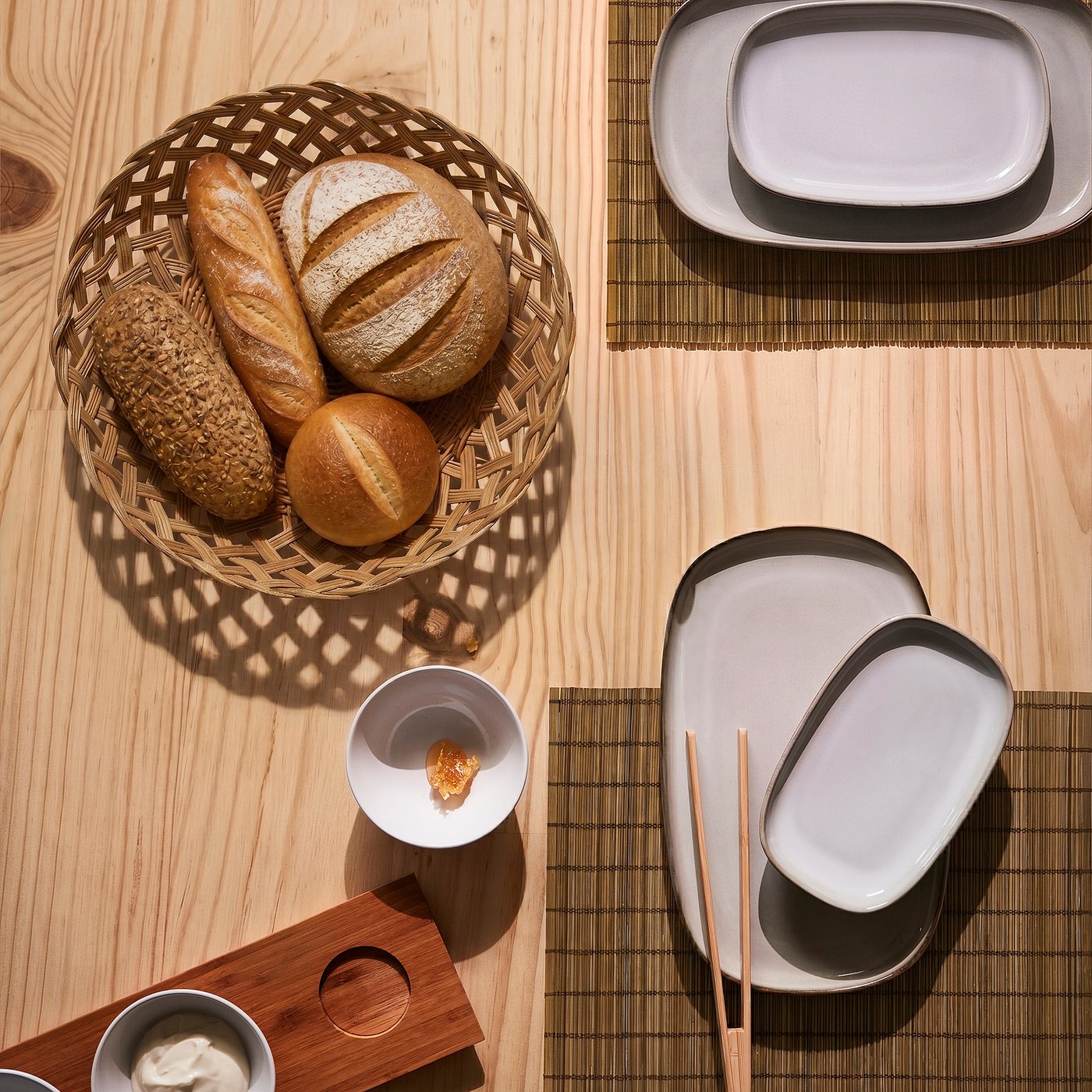 STYLTSNÄPPA bread basket, rattan, 36 cm