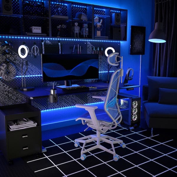 Ikea STYRSPEL - Gaming chair, blue / light grey