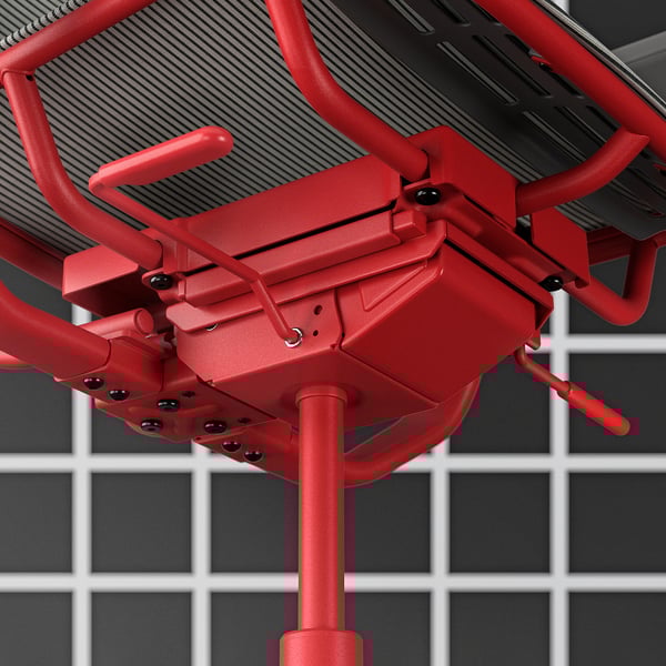 STYRSPEL - Gaming chair, gray / red