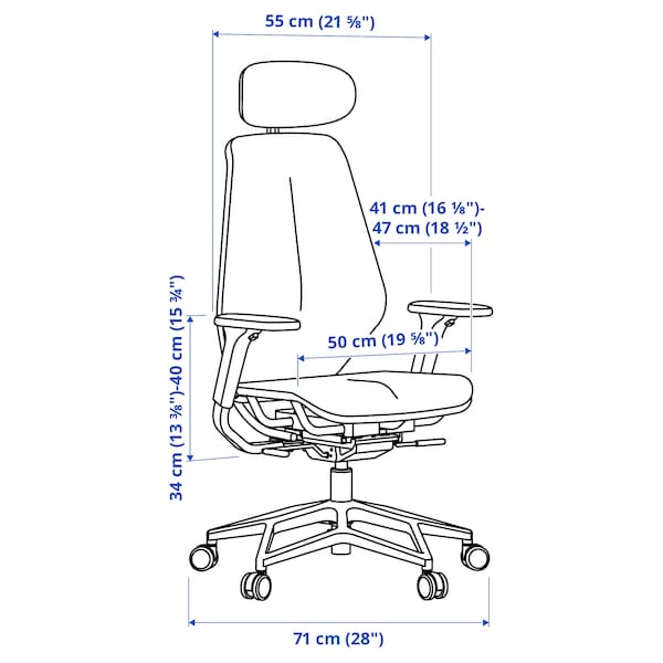 Ikea STYRSPEL - Gaming chair, dark grey/grey ,