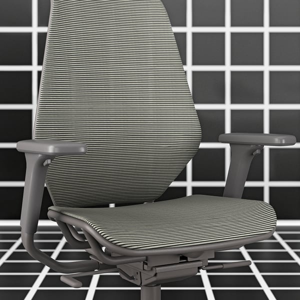 STYRSPEL gaming chair, dark grey/grey, 50x118x69 cm