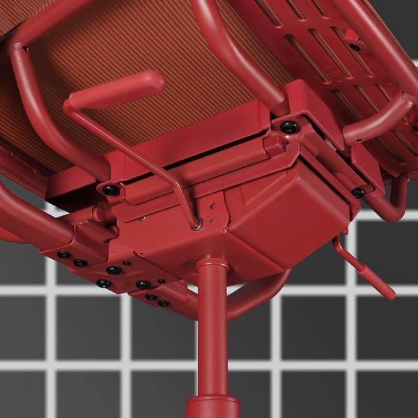 STYRSPEL gaming chair, red, 50x118x69 cm