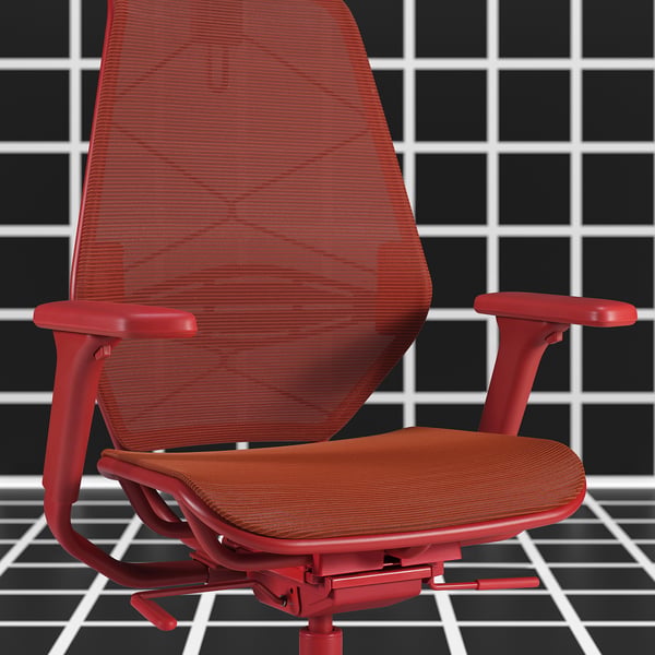 STYRSPEL gaming chair, red, 71 cm