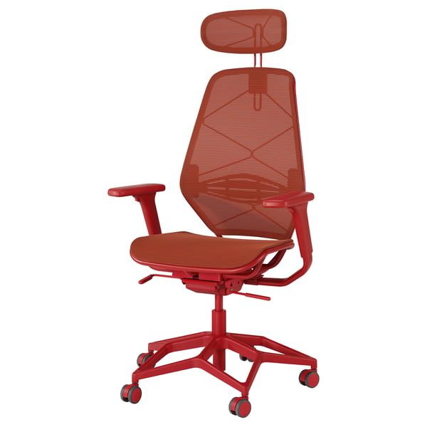 STYRSPEL gaming chair, red, 71 cm
