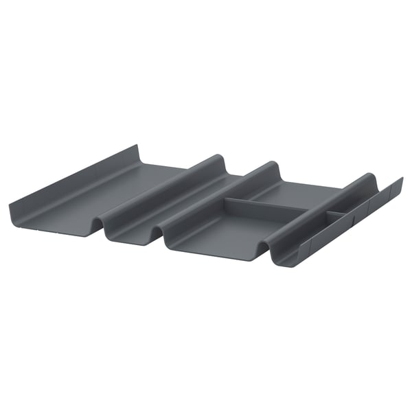 SUMMERA drawer insert with 6 compartments, anthracite, 44x37 cm