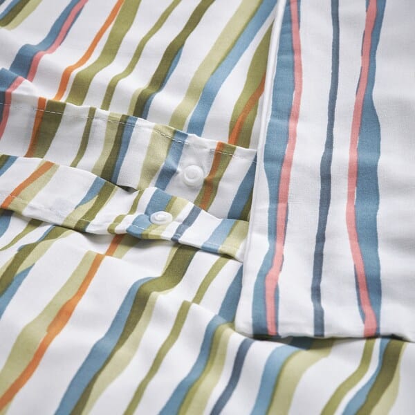 Ikea SUMPGRÖE - Duvet cover and pillowcase, patterned/ striped,150x200/50x80 cm-005.872.27