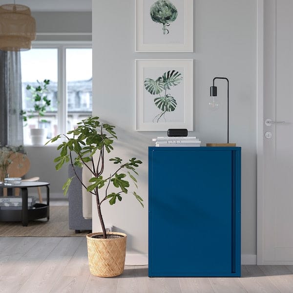 Ikea SUNDSÖ - Cabinet, dark blue outdoor/indoor,60x35x86 cm