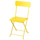 SUNDSÖ folding chair, bright yellow outdoor, 43x84x46 cm