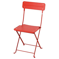 SUNDSÖ folding chair, bright red outdoor, 43x84x46 cm