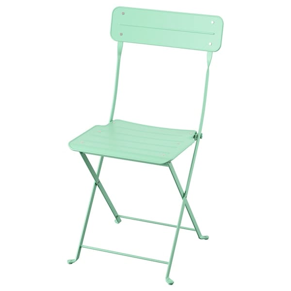 Ikea SUNDSÖ - Folding chair, light green for outdoor use