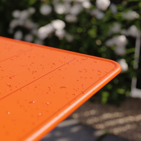 Ikea SUNDSÖ - Table, bright orange outdoor,65x65 cm