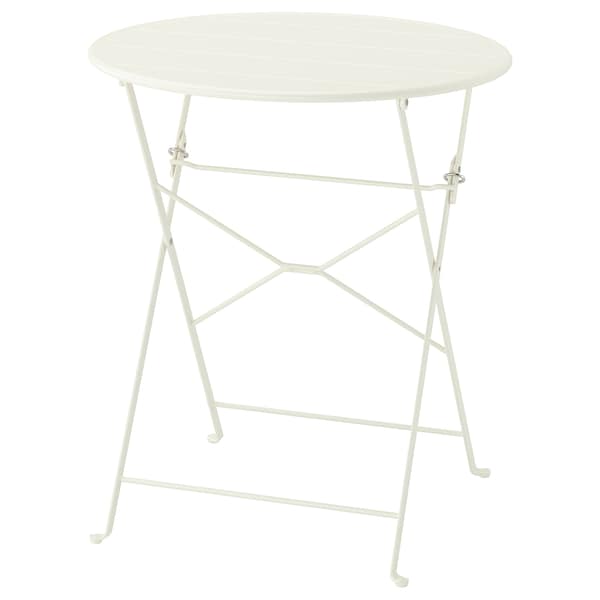 Ikea SUNDSÖ - Table, off-white outdoor,65 cm