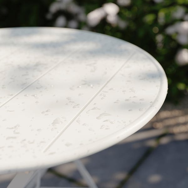 Ikea SUNDSÖ - Table, off-white outdoor,65 cm