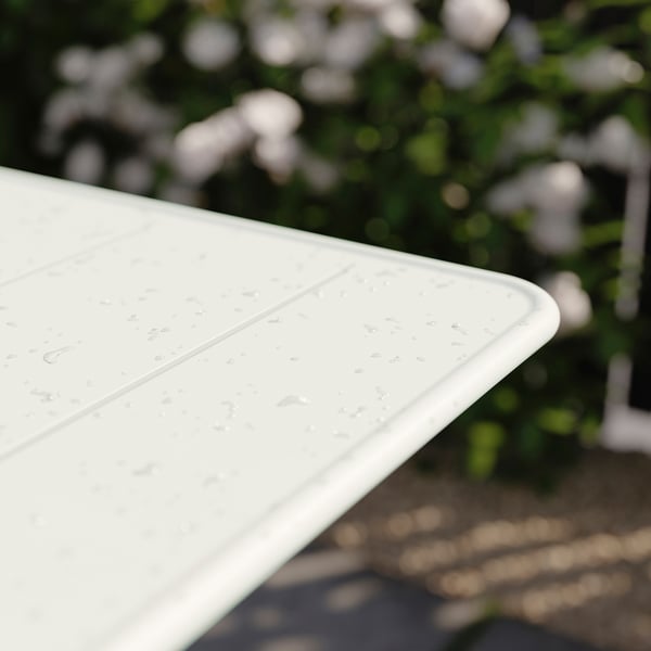 SUNDSÖ table, off-white outdoor, 65x65 cm