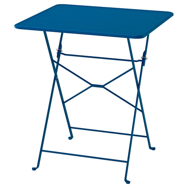 SUNDSÖ table, dark blue outdoor, 65x65 cm