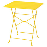 SUNDSÖ table, bright yellow outdoor, 65x65 cm